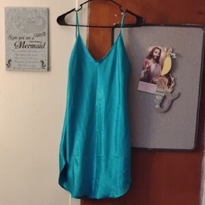Vibrant Blue Spaghetti Strap Dress